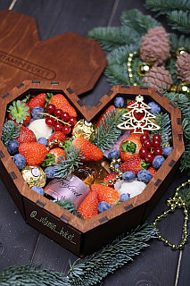 Новогодняя шкатулка в виде сердца😍