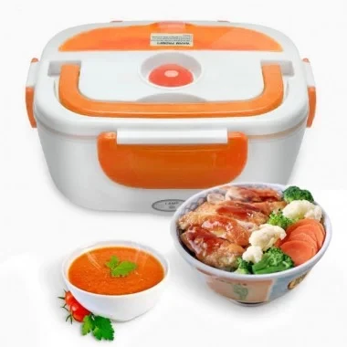 Контейнер с подогревом в дорогу и на природу Ланч бокс,Lunchbox - фото 4 - id-p95734422