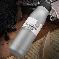 Вакуумный термос из нержавеющей стали 550 ml серебристый Fashion sport bottle