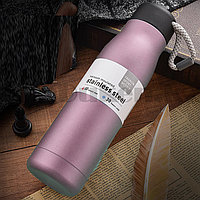 Вакуумный термос из нержавеющей стали 550 ml розовый Fashion sport bottle
