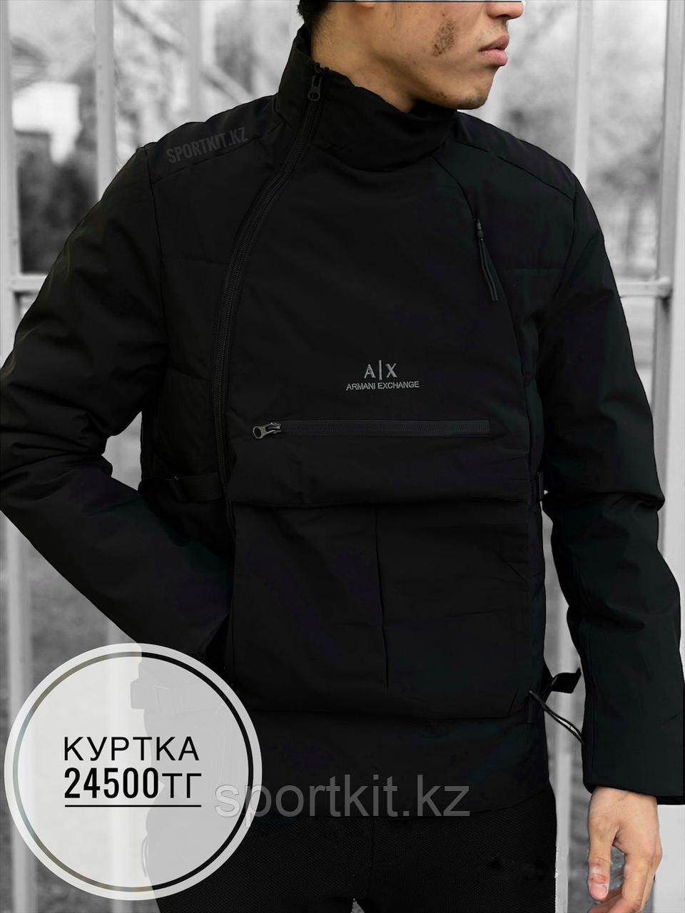 Мужская куртка Armani 2936, черная - фото 1 - id-p95757199