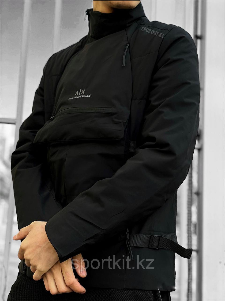 Мужская куртка Armani 2936, черная - фото 2 - id-p95757199