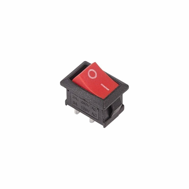 Выключатель клавишный 250V 6А (2с) ON-OFF красный Mini (RWB-201, SC-768) REXANT - фото 1 - id-p95719264