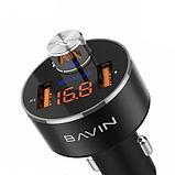 Плеер MP3 – FM-модулятор автомобильный с функцией Bluetooth hands-free BAVIN PC378 {LED, microSD, Flash,, фото 3