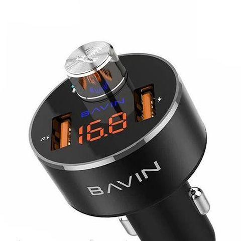 Плеер MP3 FM-модулятор автомобильный с функцией Bluetooth hands-free BAVIN PC378 {LED, microSD, Flash, - фото 3 - id-p95768448