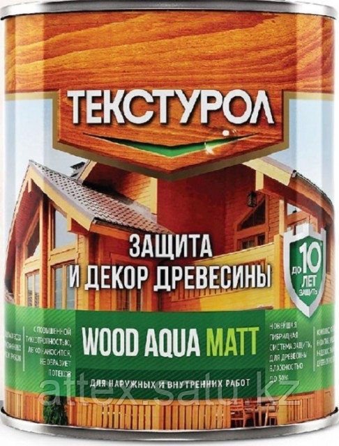 Текстурол WOOD AQUA MATT деревозащитное средство на вод. основе Бесцветный 10л Л-С - фото 1 - id-p95773097