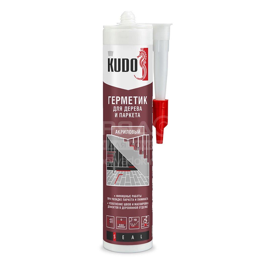 Герметик акриловый KUDO для дерева 280 мл серый KSK312, фото 1