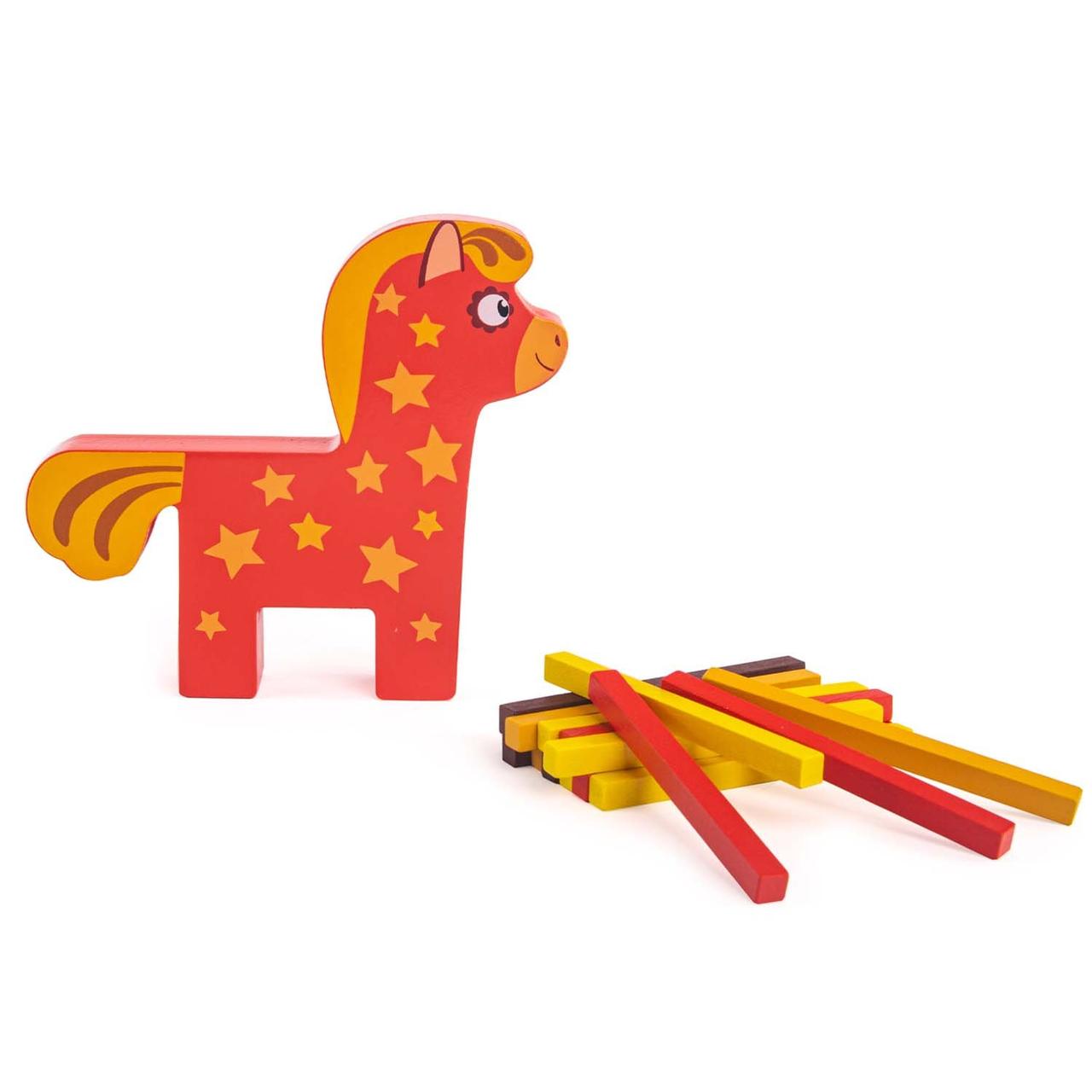 Игрушка Деревяшки Балансир Лошадка Иго Го