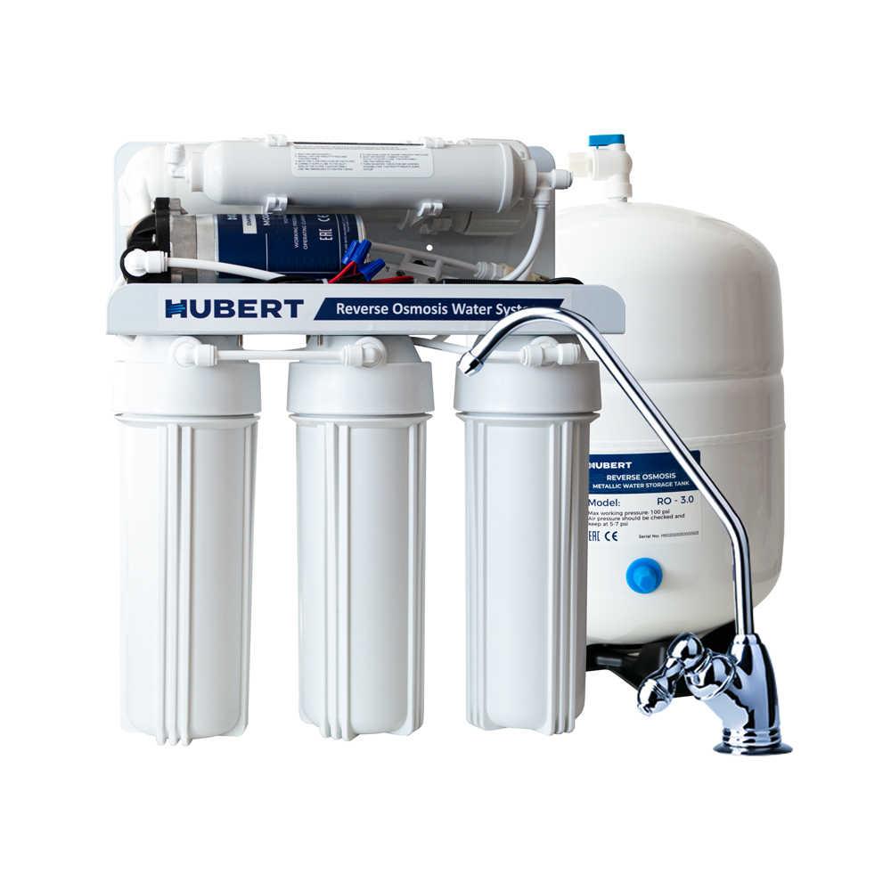 Фильтр для воды HUBERT 5 ступенчатый обратного осмоса с насосом по .