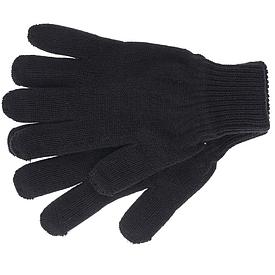 Перчатки Сибин трикотажные, двойные, утепленные черные
