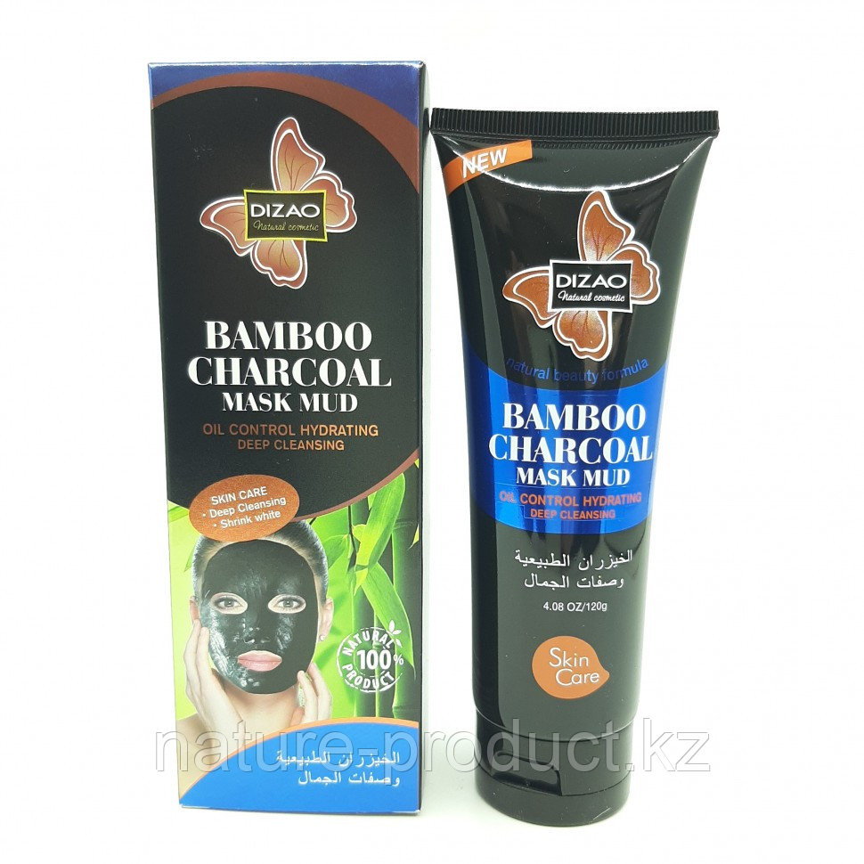 DIZAO Маска - Плёнка для лица BAMBOO CHARCOAL Mud Грязевая БАМБУКОВЫЙ УГОЛЬ 120г