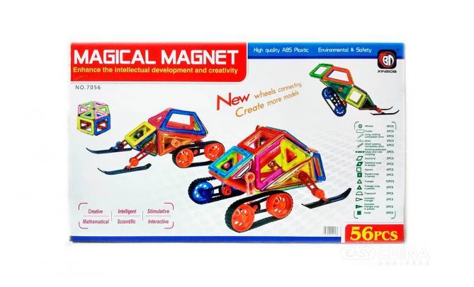 Набор магнитного конструктора 3D с усиленными магнитами Magical Magnet NO.7056 - фото 3 - id-p95349717