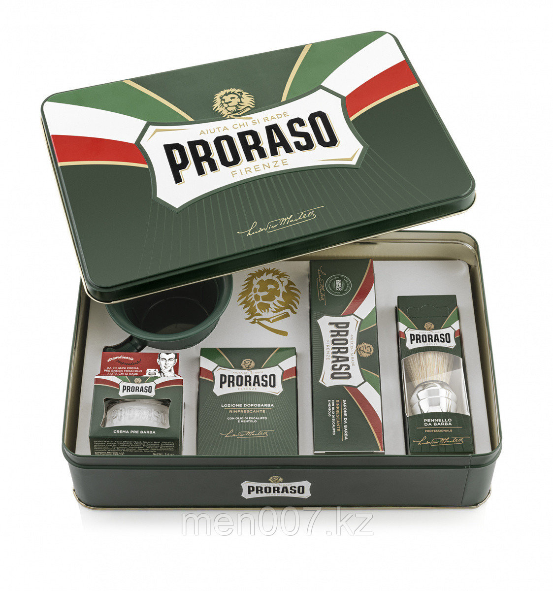 PRORASO Classic Shaving Set 5в1 (классический подарочный набор для бритья) - фото 1 - id-p95783095