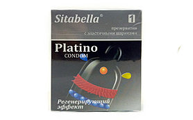 Презерватив-насадка Sitabellа Platino с шариками и усиками, регенерирующий эффект.