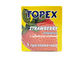 Презервативы TOPEX клубника 3 шт.