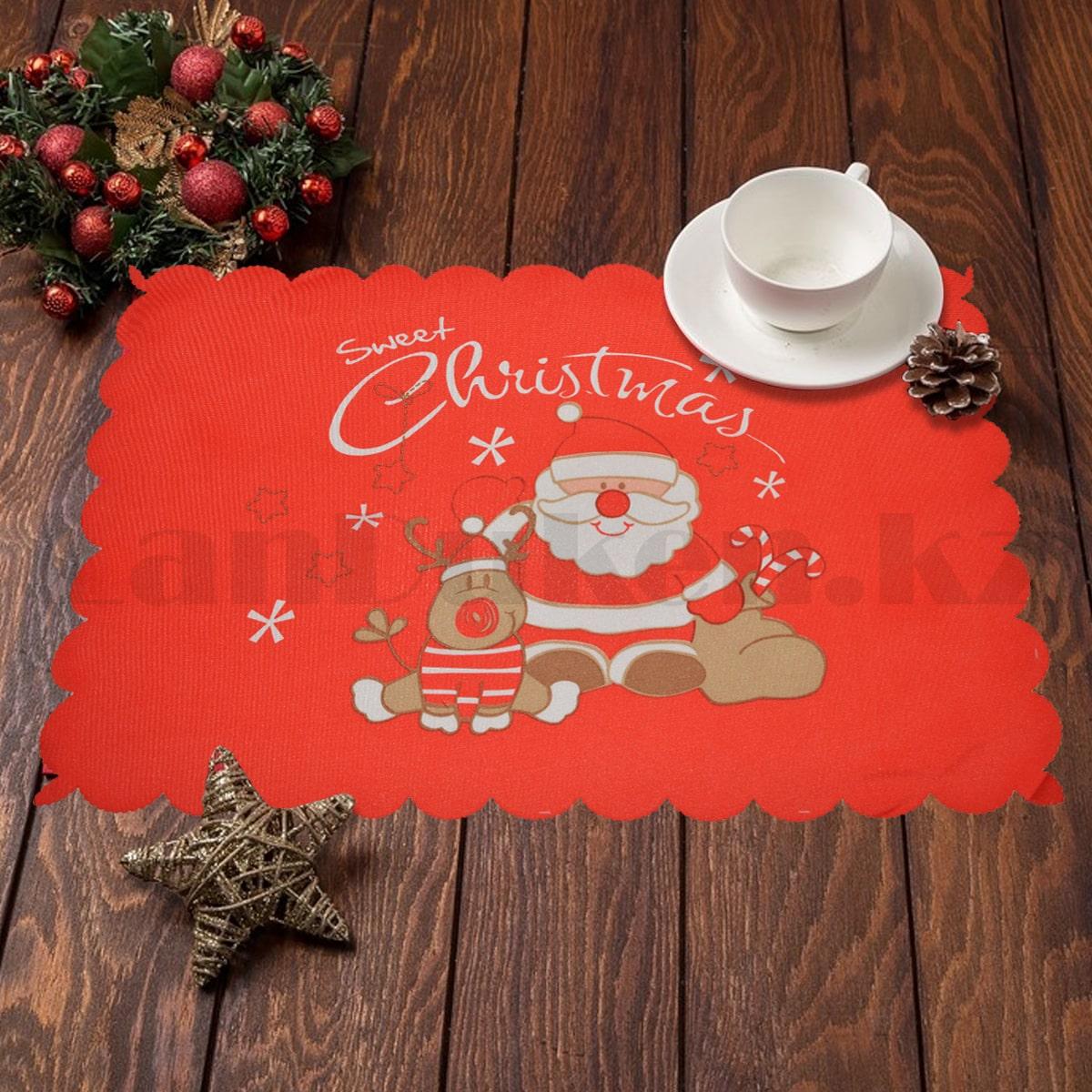 Салфетка сервировочная новогодняя Sweet Christmas 46x33 см