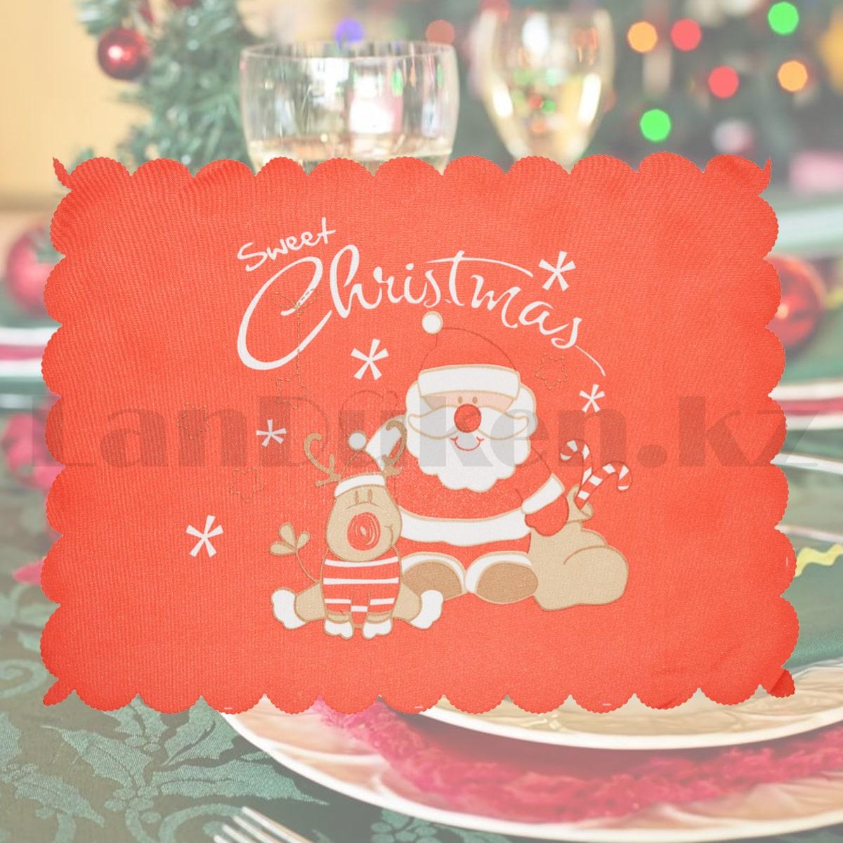 Салфетка сервировочная новогодняя Sweet Christmas 46x33 см - фото 5 - id-p95790552