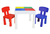 Стол для конструктора DIY с 2 стульями