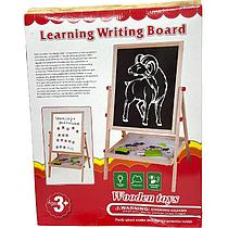 666-A7 Доска деревянная Learning Writing board двухсторонняя  магнитная 45*36