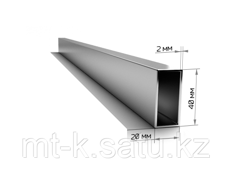 Профильная труба прямоугольная ГОСТ 30245-2003 / 8645-68, 40х20х2 мм - фото 1 - id-p95799349