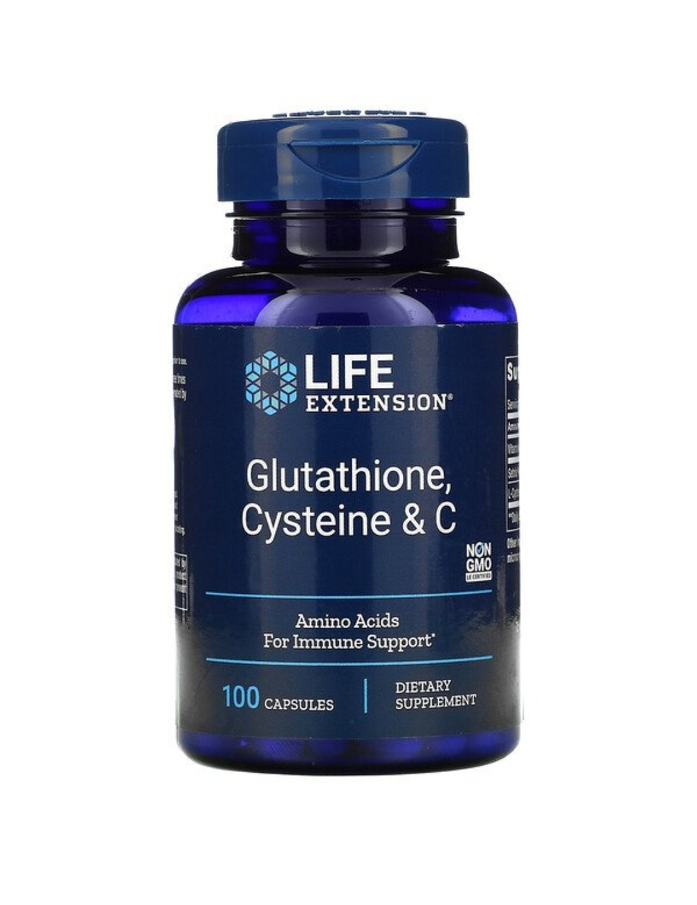 LIFE extension Глутатион, цистеин и витамин С, 100 капсул - фото 1 - id-p95799778