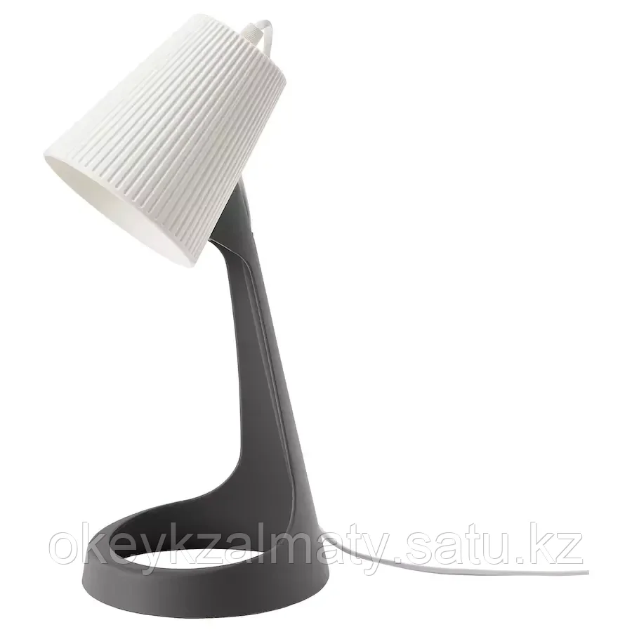 IKEA: Svallet Сваллет. Настольная лампа, темно-серый/белый 603.584.97 / 703.584.87