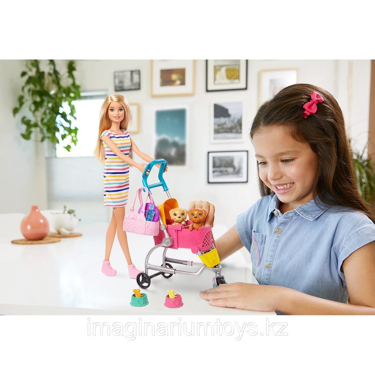 Кукла Barbie с щенком в коляске - фото 7 - id-p95800182