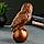 Статуэтка "Сова на шаре" гипс под состаренная медь 19х9х8см, фото 2