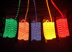 Светодиодный дюралайт зеленый+красный+синий с мерцанием