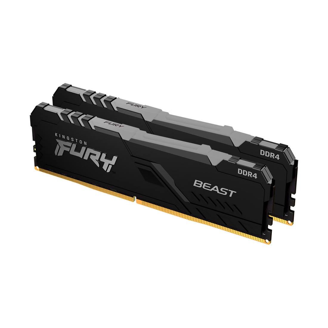 Kingston KF432C16BB1AK2/32 Модуль памяти FURY Beast RGB DDR4, 32GB(2x16GB), DIMM <PC4-25600/3200MHz>, Чёрный