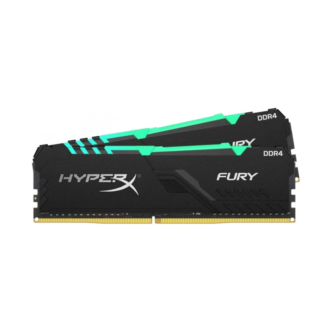 Kingston HX430C16FB3AK2/64 Модуль памяти HyperX Fury RGB DDR4, 64GB(2x32GB), DIMM , Чёрный