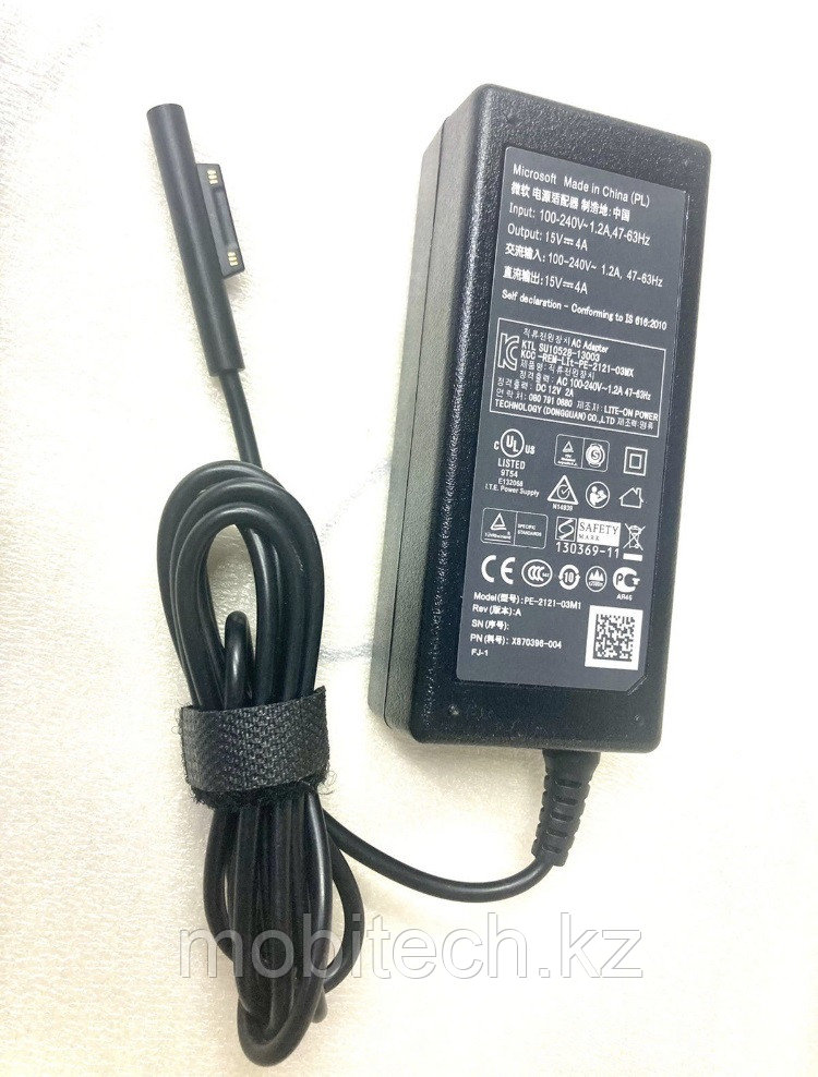 Блоки питания Microsoft Surface Pro 6, 5, 4, 3 15v. 4A. 65W Go Surface Book 2 Microsoft Surface (без