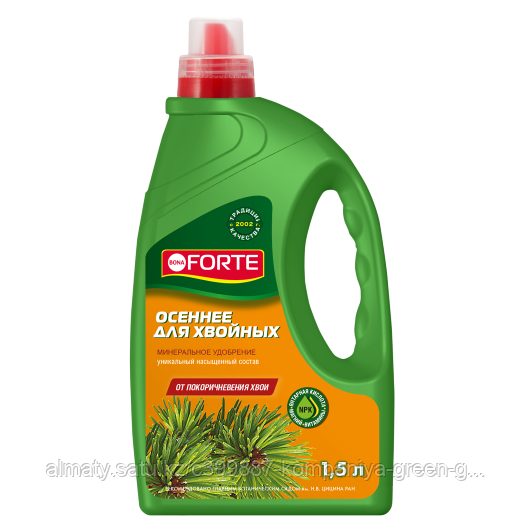 Bona Forte жидкое комплексное удобрение для хвойных (осень), 1,5л, фото 1