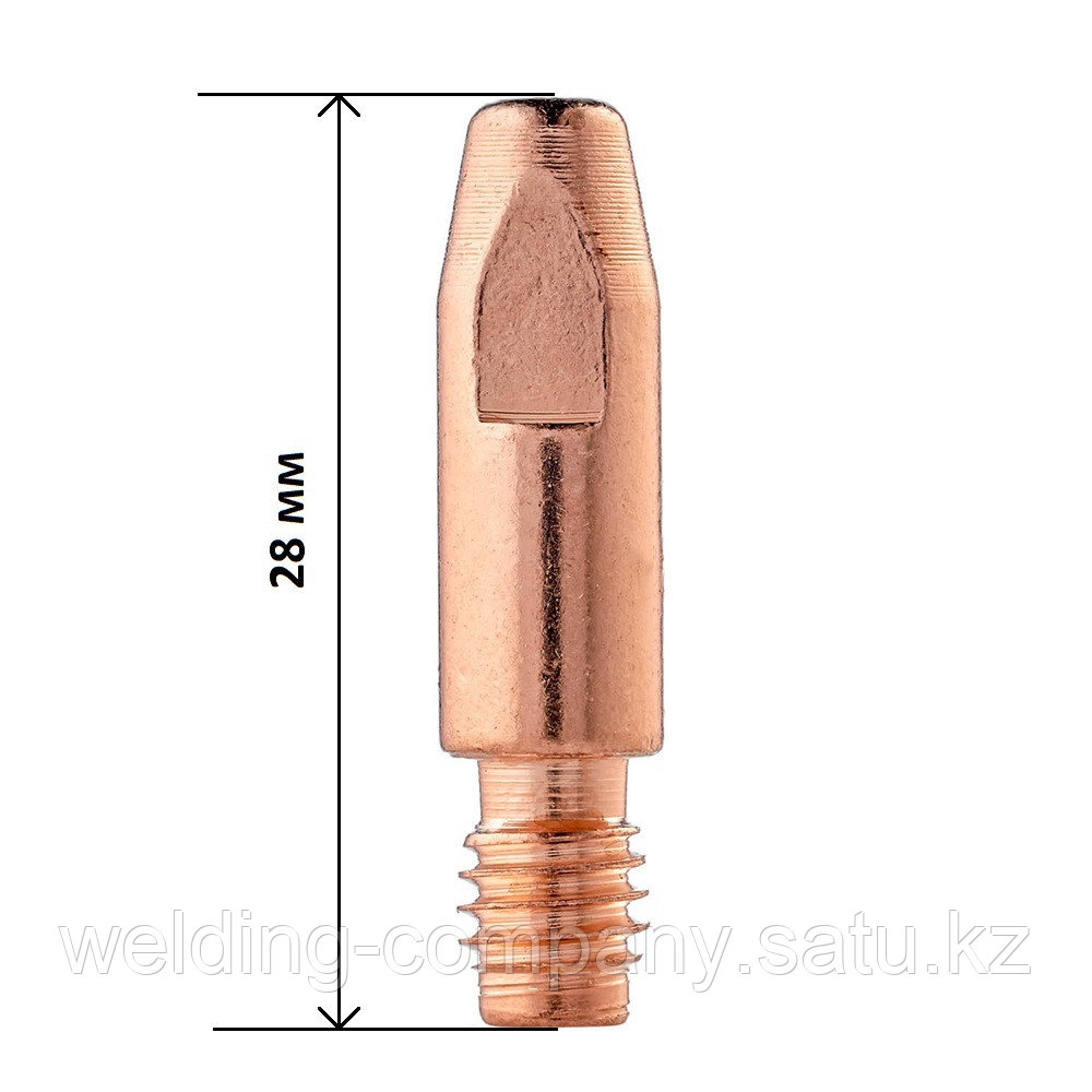 Контактный наконечник M6-0.8 (.030") L=28mm Ecu (340P081069) - фото 2 - id-p95808372