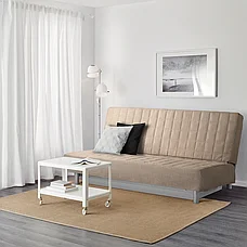 Диван-кровать 3-местный БЕДИНГЕ Шифтебу бежевый ИКЕА, IKEA, фото 3
