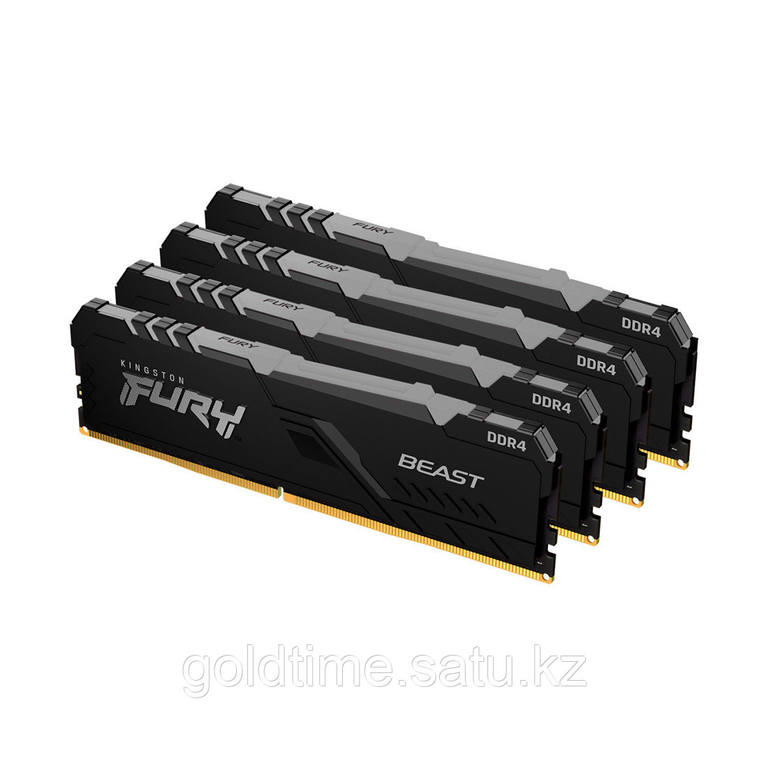 Комплект модулей памяти Kingston FURY Beast RGB KF432C16BBAK4/32 DDR4 32GB (Kit 4x8GB) 3200MHz