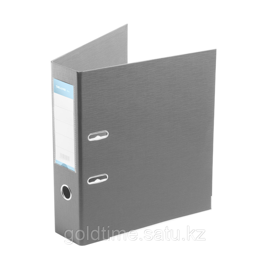 Папка–регистратор Deluxe с арочным механизмом, Office 3-GY27 (3" GREY), А4, 70 мм, серый