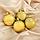Новогодние елочные шарики глянцевые 6 шт золотистые, фото 4