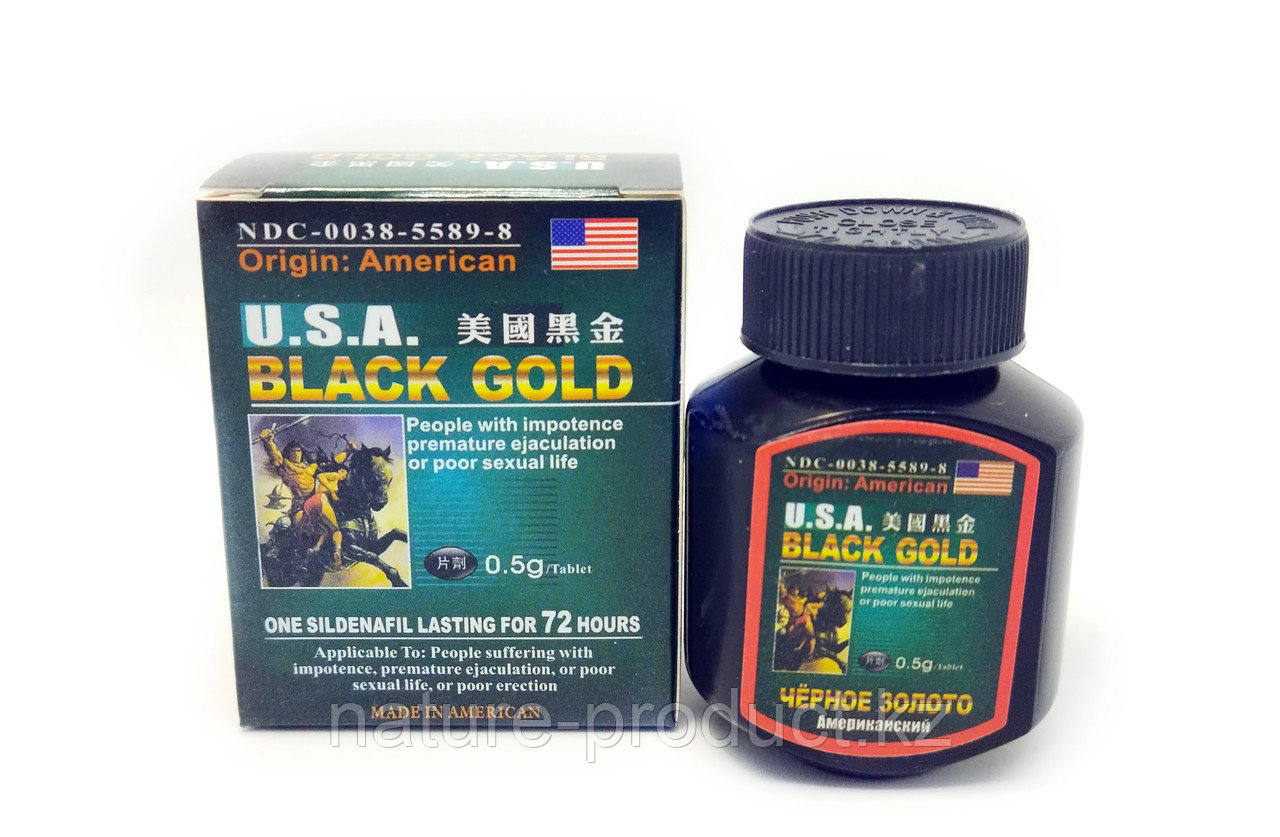 Препарат для мужской силы USA Black Gold (Американское Черное золото) 16 таблеток