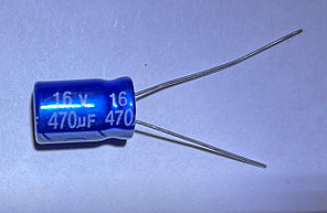 Электролитический конденсатор ELCAP 470mF 16V 85C  8.0X11.0  YAG RADIAL