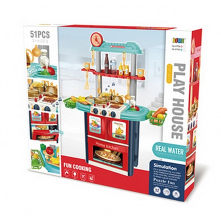 Игровой набор Кухня PITUSO Home Kitchen, 51 эл-т, свет,звук