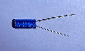 Электролитический конденсатор ELCAP 47mF 16V 105C RADIAL 5.0*11.0