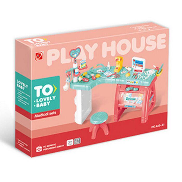 Игровой набор PITUSO Доктор (со стульчиком) 90*47*77 см, 27 эл-в