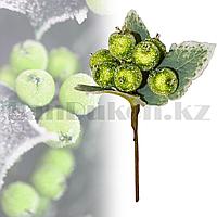 Букетик декоративный ягоды в сахаре зеленые, фото 1