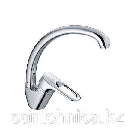 FRAP F4104 Смеситель для кухни высокий гусак хром, фото 1