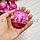 Новогодние елочные шарики розовые 6 шт. 3 в 1, фото 6