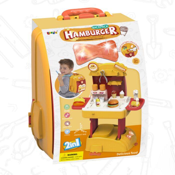 PITUSO Игровой набор Кухня Шефбургер, в рюкзаке