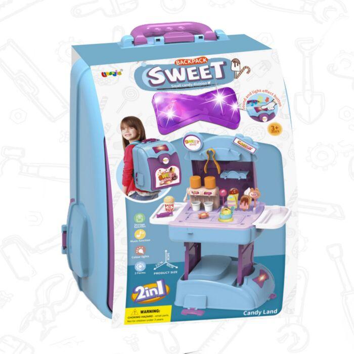 PITUSO Игровой набор Фабрика мороженого "Sweet shop",в рюкзаке,24 эл-та, 40*23*54 см