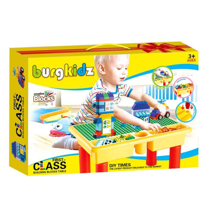 PITUSO  Стол для игры с конструктором, в компл. с конструктором (70эл.) (56*38.5*32)